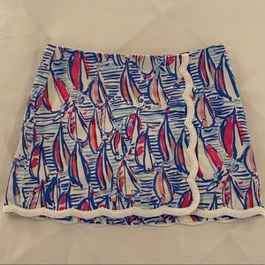 Lilly Pulitzer Sailboat Skort